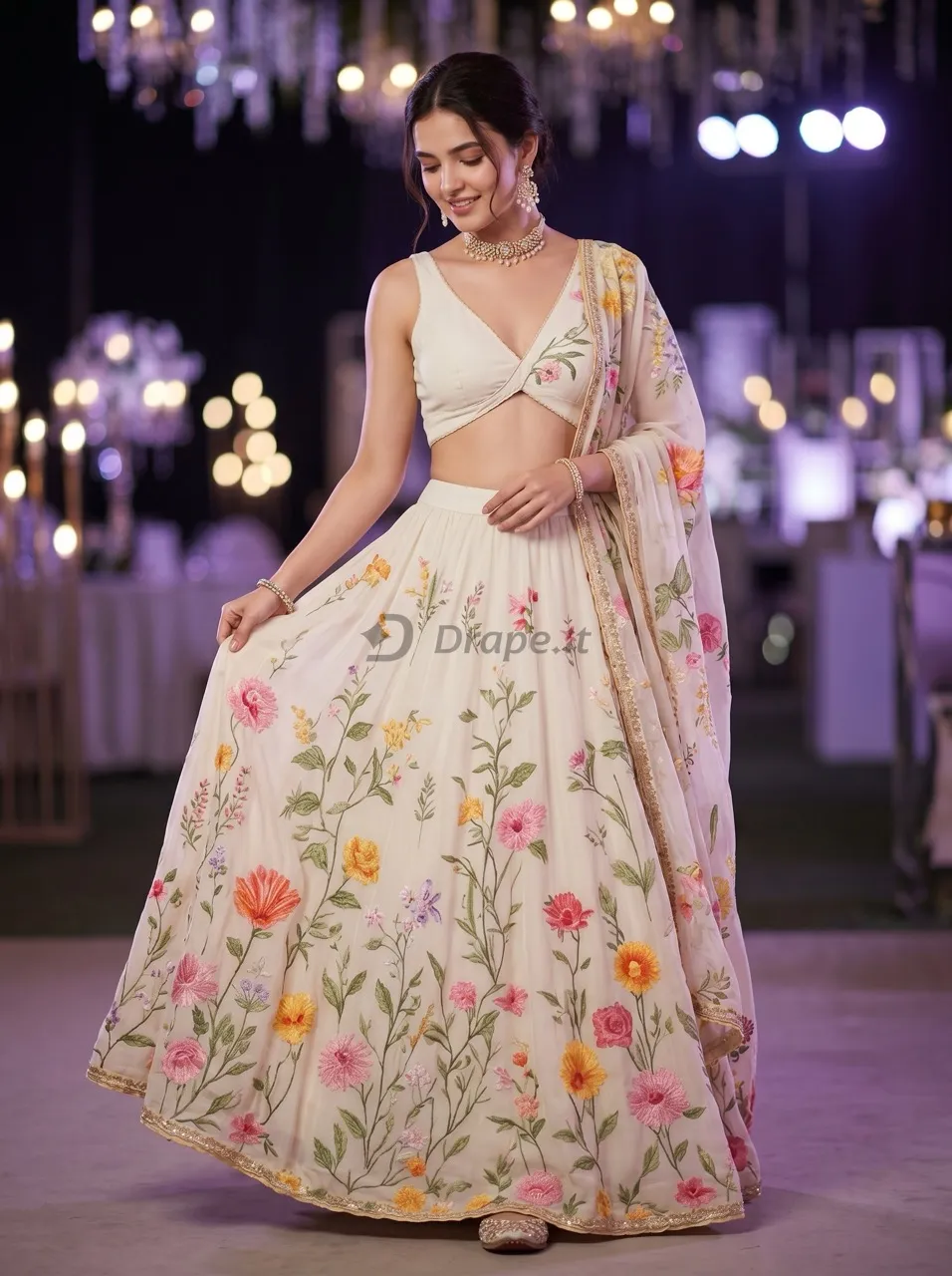Bridal lehenga photoshoot image 1