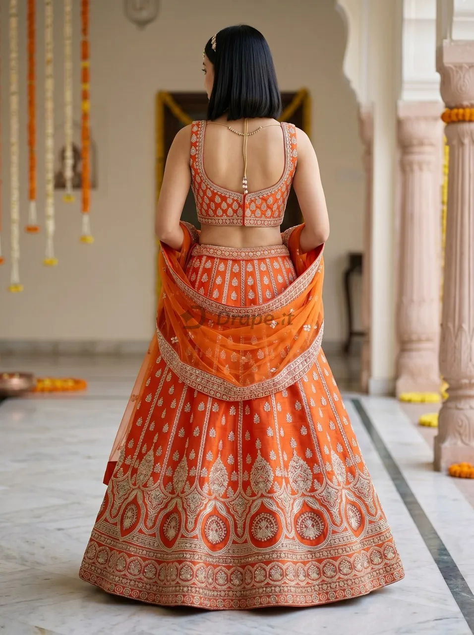 Bridal lehenga photoshoot image 3